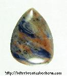 African Blue Swirlstone Cabochon