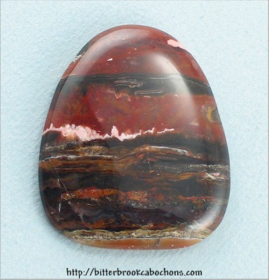 Flame Agate Cabochon