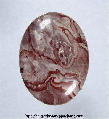 Peppermint Lace Agate Cabochon