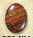 Red Jasper with Hematite Cabochon