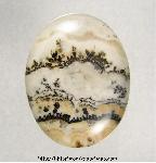 Silver Lace Agate Cabochon