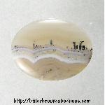 Silver Lace Agate Cabochon